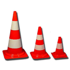 Safety Road Cone 1 Meter | High‑Visibility PVC Traffic Cone with Reflective Sleeves & Weighted Base | Roadwork and Parking Control